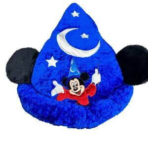 Walt Disney Parks World Land Mickey Mouse Wizard Hat Kid's Child size Small